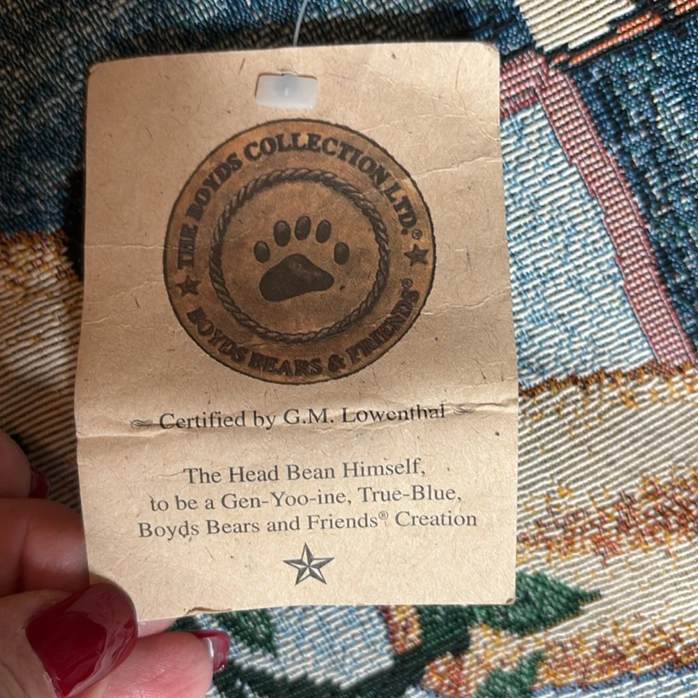 BOYDS BEARS AND FRIENDS Tapestry Wall Hanging Friendship Is Uplifting